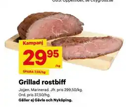 City Gross Grillad rostbiff erbjuda
