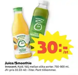 Coop INNOCENT Juice/Smoothie erbjuda
