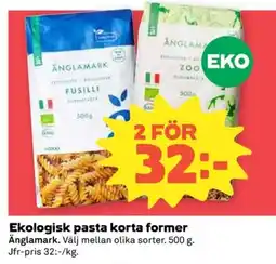 Coop ÄNGLAMARK Ekologisk pasta korta former erbjuda