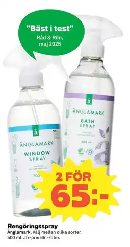 Coop ÄNGLAMARK Rengöringsspray erbjuda