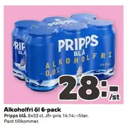 Coop PRIPPS BLA Alkoholfri öl 6-pack erbjuda