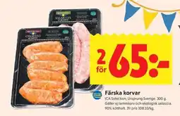 ICA Kvantum ICA Färska korvar erbjuda