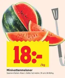 ICA Kvantum Minivattenmeloner erbjuda