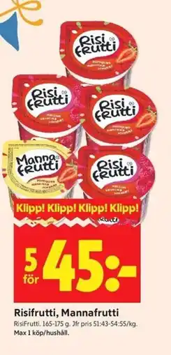 ICA Kvantum RISIFRUTTI Risifrutti, mannafrutti erbjuda
