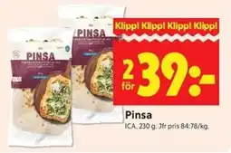 ICA Kvantum ICA Pinsa erbjuda