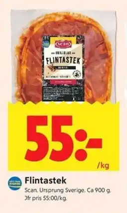 ICA Kvantum SCAN Flintastek erbjuda