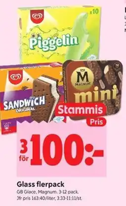 ICA Kvantum GB GLACE Glass flerpack erbjuda