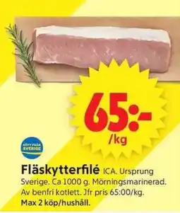 ICA Supermarket ICa Fläskytterfilé erbjuda