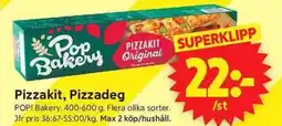 ICA Supermarket POP! BAKERY Pizzakit, pizzadeg erbjuda