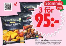 ICA Supermarket GULDFÅGELN Fryst kyckling erbjuda