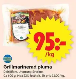 ICA Supermarket DALSJÖFORS Grillmarinerad pluma erbjuda