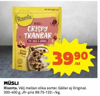 Coop Daglivs Müsli erbjuda