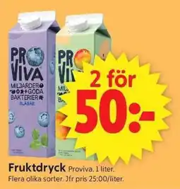 ICA Supermarket PROVIVA Fruktdryck erbjuda