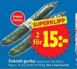 ICA Supermarket ODLARNASE Svensk gurka erbjuda