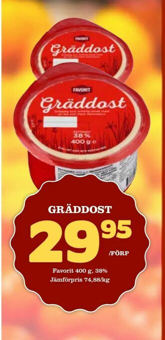 Nelins Gräddost erbjuda
