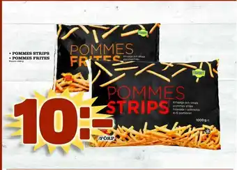 Nelins Pommes strips / Pommes frites erbjuda
