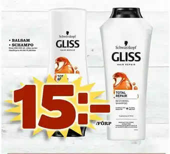 Nelins Balsam schampo erbjuda