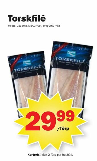 Pekås Torskfilé erbjuda