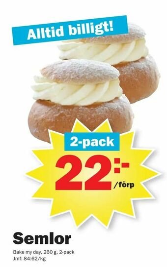 Pekås Semlor erbjuda