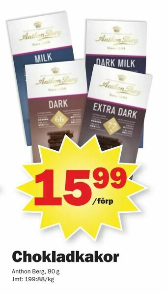 Pekås Chokladkakor erbjuda