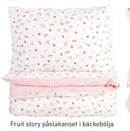 Hemtex Fruit story påslakanset i bäckebölja, Medlemspris erbjuda