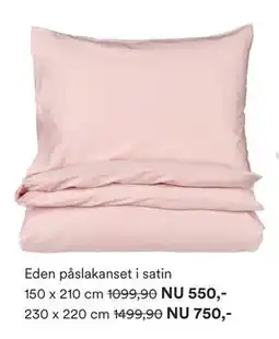 Hemtex Eden påslakanset i satin erbjuda