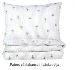 Hemtex Palms påslakanset i bäckebölja, Medlemspris erbjuda