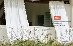 Hemtex Scallop edge gardin offwhite erbjuda
