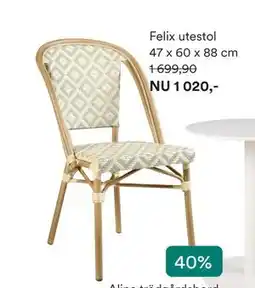 Hemtex Felix utestol erbjuda