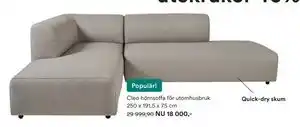 Cleo hörnsoffa för utomhusbruk