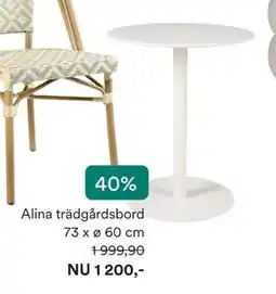 Hemtex Alina trädgårdsbord erbjuda