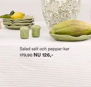 Salad salt och peppar-kar