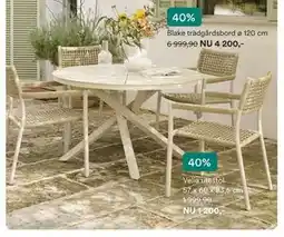 Hemtex Velia utestol erbjuda