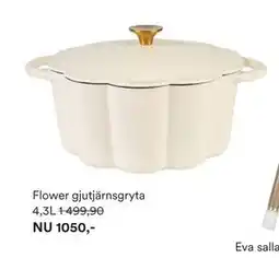 Hemtex Flower gjutjärnsgryta erbjuda