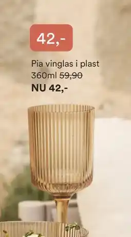 Hemtex Pia vinglas i plast erbjuda