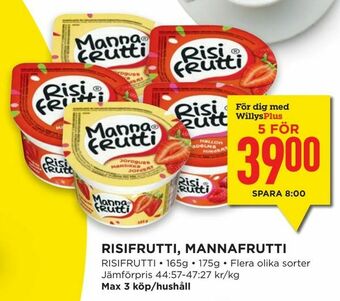 Risifrutti, mannafrutti