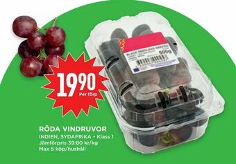 Willys Hemma Röda vindruvor erbjuda