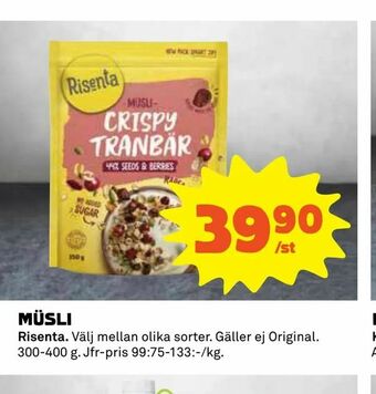 Coop Müsli erbjuda