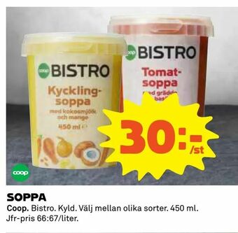 Coop Soppa erbjuda