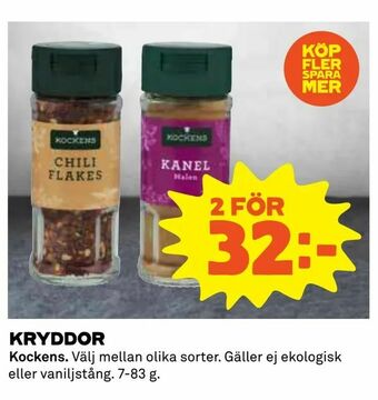 Coop Kryddor erbjuda