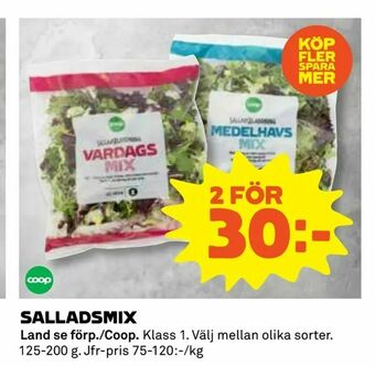 Coop Salladsmix erbjuda