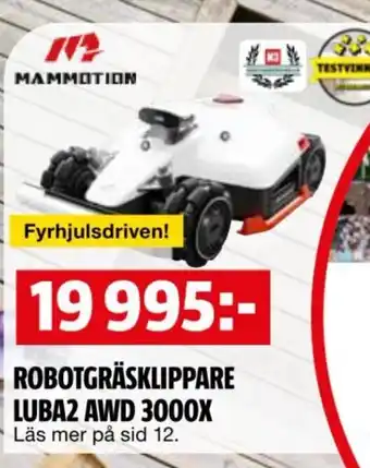 Robotgräsklippare luba2 AWD 3000X