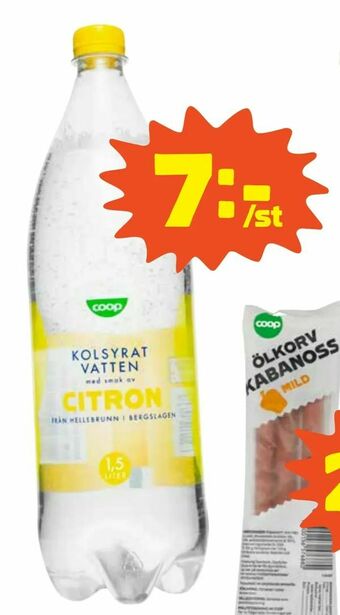 Coop Kolsyrat vatten erbjuda