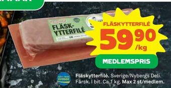 Coop Konsum Fläskytterfilé erbjuda
