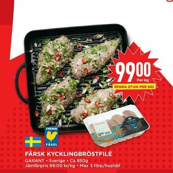 Willys Hemma Färsk kycklingbröstfilé erbjuda