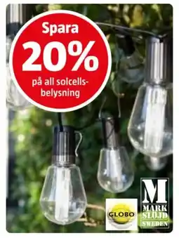 Bauhaus På all solcells- belysning erbjuda