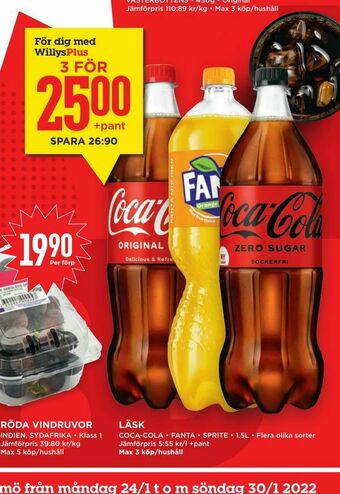 Willys Hemma Läsk erbjuda