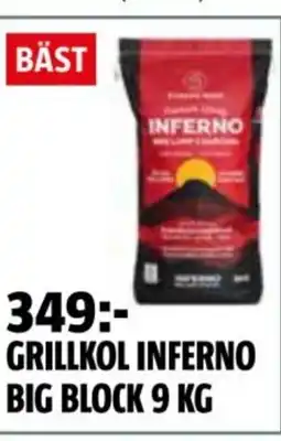 Bauhaus Grillkol Inferno big block erbjuda