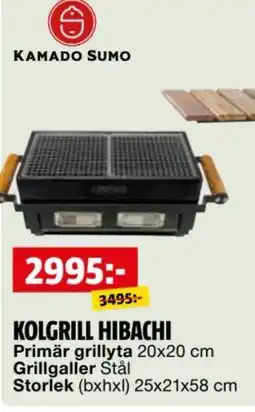 Bauhaus Kolgrill Hibachi erbjuda