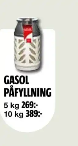 Bauhaus Gasol påfyllning erbjuda